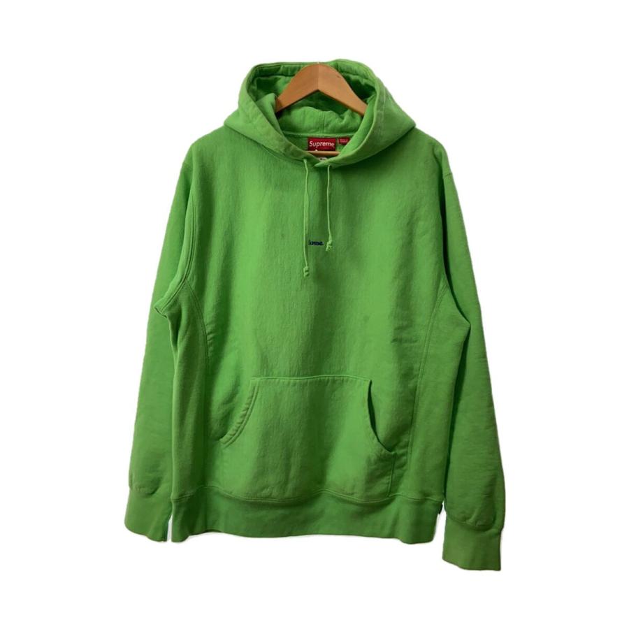 Supreme◇パーカー/L/コットン/GRN/シュプリーム/裏起毛/グリーン/緑