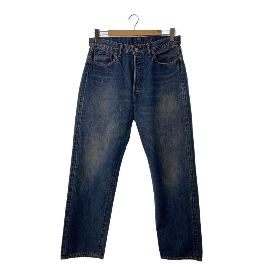 A.PRESSE◇Washed Denim Wide Pants/30/インディゴ/コットン/IDG/22AP 