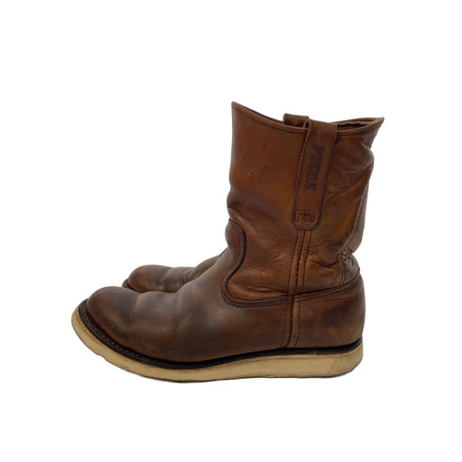 RED WING◇ペコスブーツ/US7/レッドウィング/25cm/BRW/レザー/866