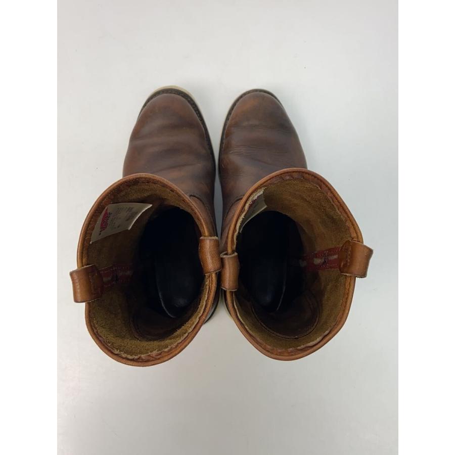 RED WING◇ペコスブーツ/US7/レッドウィング/25cm/BRW/レザー/866