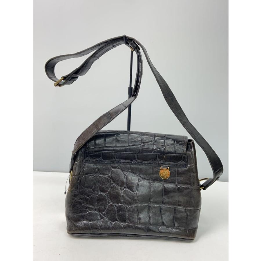 MULBERRY◇ショルダーバッグ/レザー/BLK/ブラック/黒/マルベリー