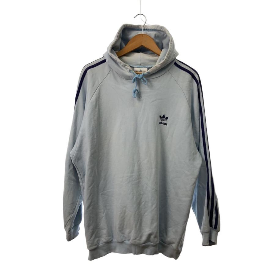 adidas◇パーカー/O/アディダス/水色/ライトブルー/コットン/BLU
