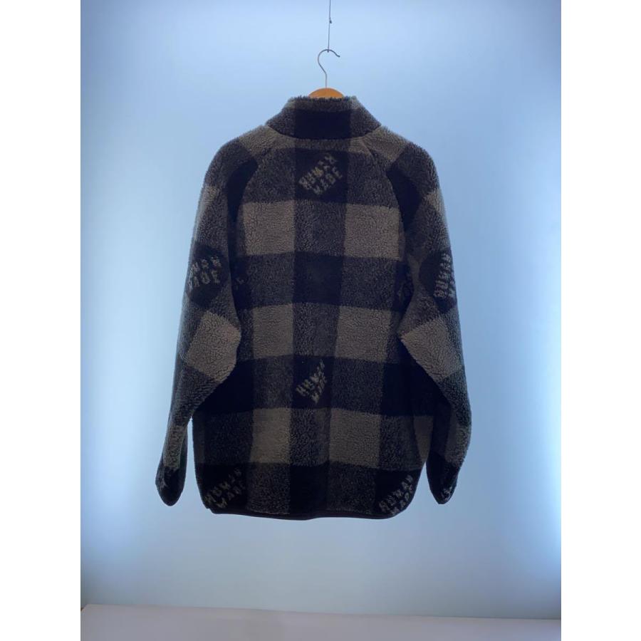 HUMAN MADE / ヒューマンメイド/フリースジャケット/XXL/ポリエステル/GRY HUMAN MADE◇フリースジャケット/XXL/ポリエステル/GRY/チェック