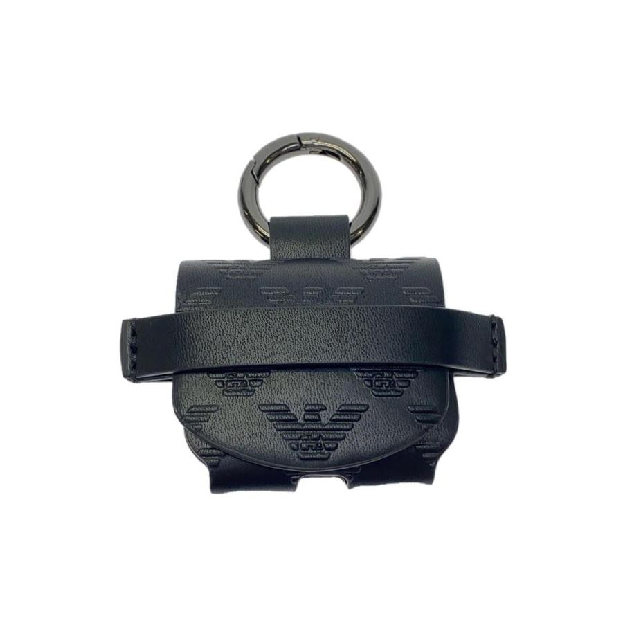 EMPORIO ARMANI◇イヤホンケース/フェイクレザー/BLK/総柄/Y4R359