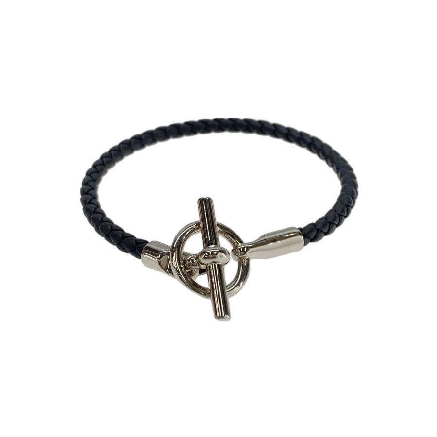 HERMES レザー ブラック ブレスレット HERMES◇ブレスレット/レザー/レディース// : セカンドストリートYahoo