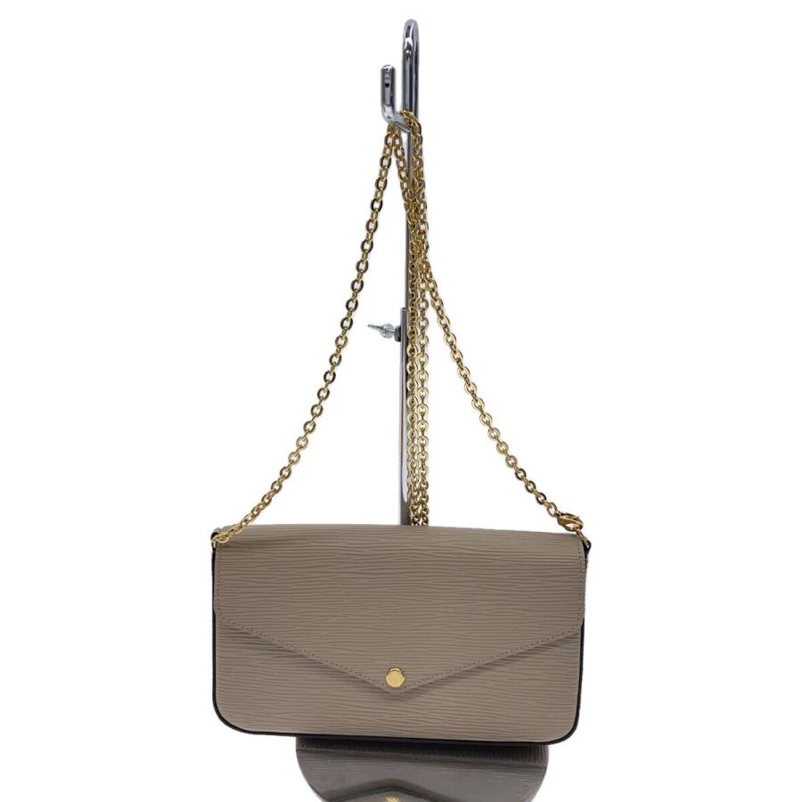 LOUIS VUITTON◇ポシェット・フェリシー_エピ/牛革/BEG/M68758