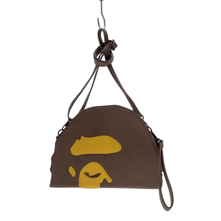 A BATHING APE◇ショルダーバッグ/フェイクレザー/BRW/001SGK301006M
