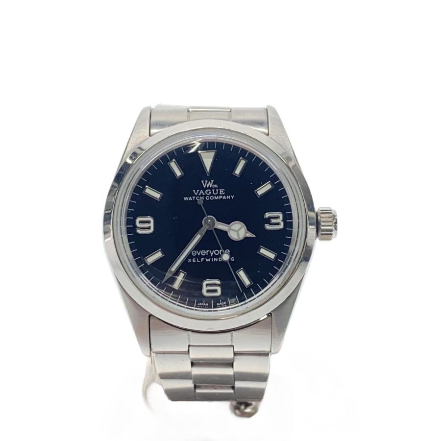 VAGUE WATCH CO.◇everyone別注/Every-One/自動巻腕時計/アナログ/BLK