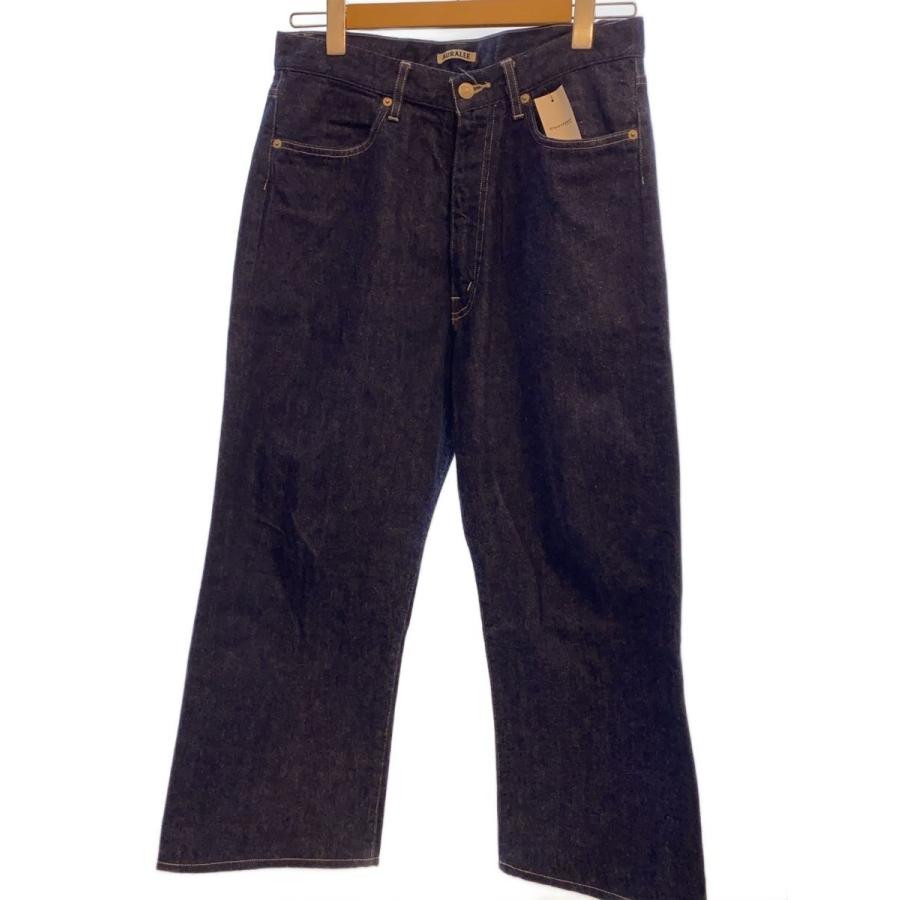 AURALEE◇23SS/SELVEDGE LIGHT DENIM PANTS/3/デニム/IDG/A23SP02SD