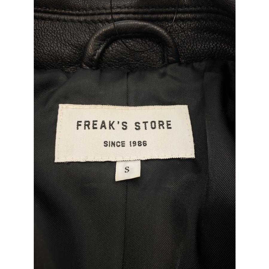 FREAK'S STORE◇ゴートレザー ダブルライダースジャケット/S/山羊革