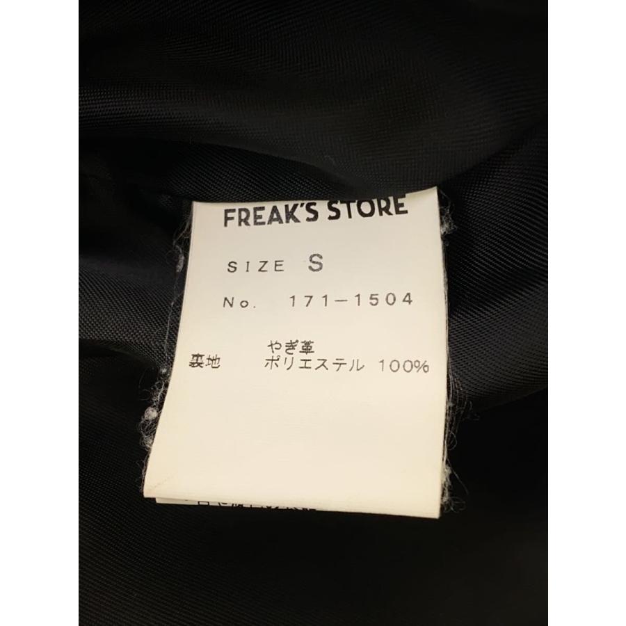FREAK'S STORE◇ゴートレザー ダブルライダースジャケット/S/山羊革