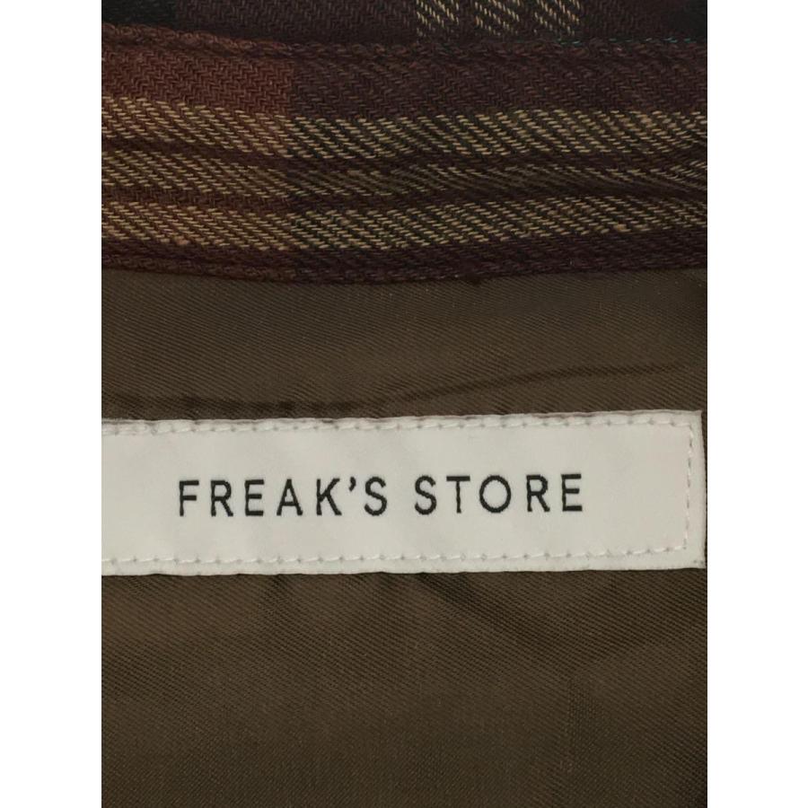 FREAK’S STORE◆半袖シャツ/M/レーヨン/BRW/チェック//｜ssol-shopping｜03