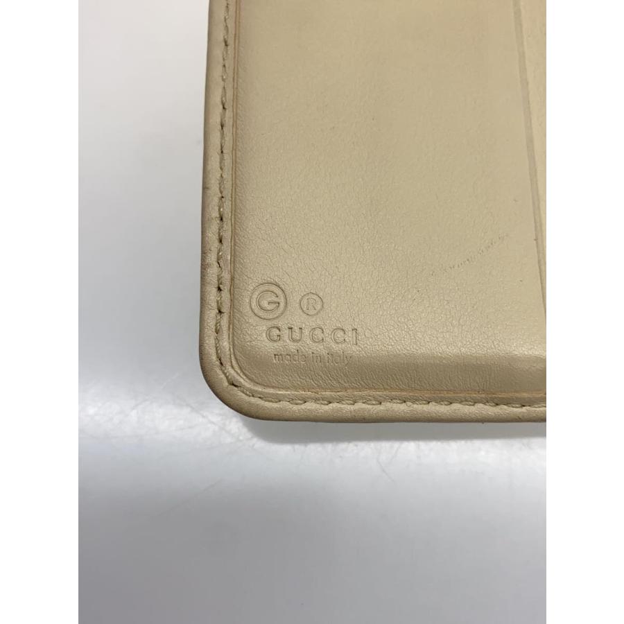GUCCI◇2つ折り財布/レザー/BEG/総柄/レディース/449395 : セカンド