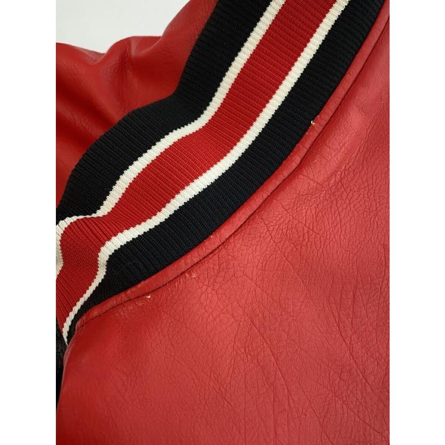 Majestic◇スタジャン/L/フェイクレザー/BLK/MM23-NY-8F07