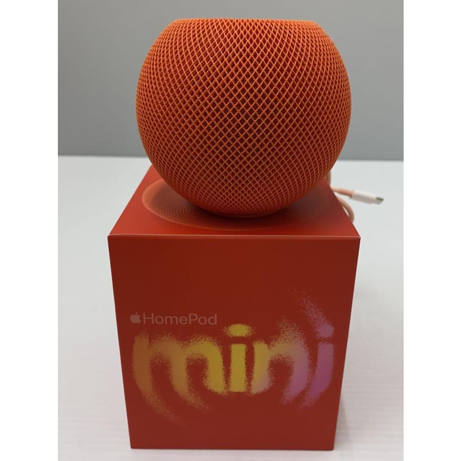Apple◇Bluetoothスピーカー HomePod mini MJ2D3J/A A2374 [オレンジ 