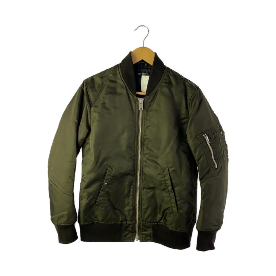 RUDE GALLERY◇MA-1/フライトジャケット/2/ナイロン/KHK/無地