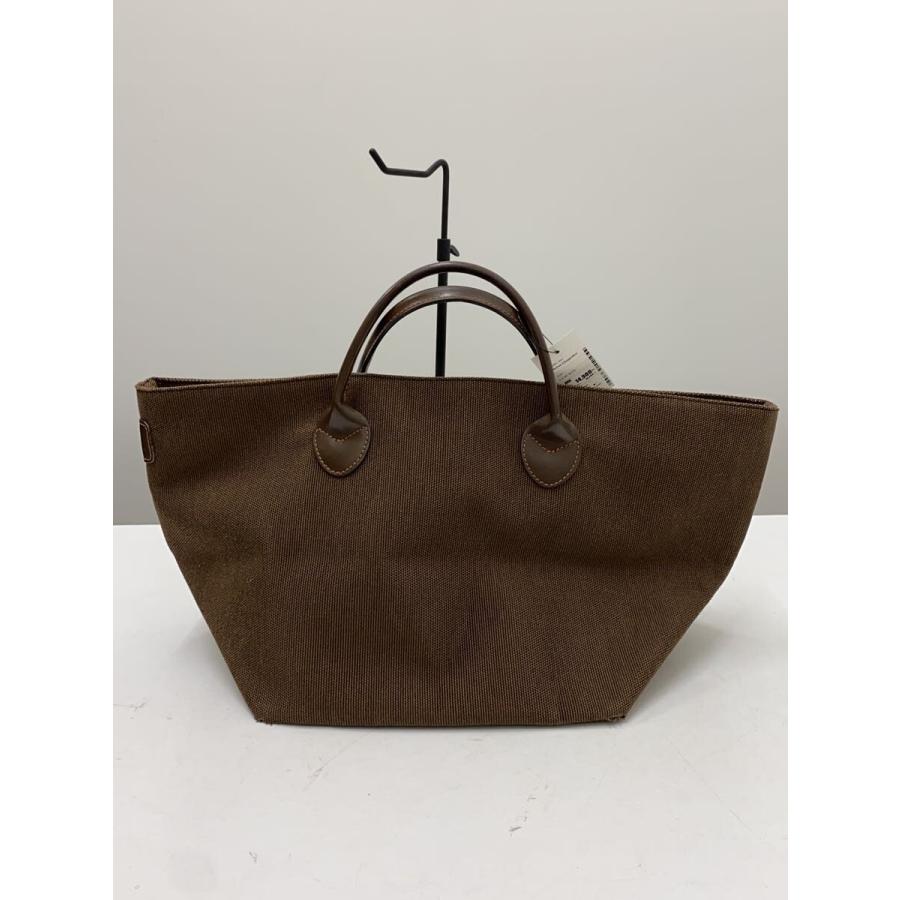 Herve Chapelier◇レザーハンドル舟型トートバッグ/キャンバス