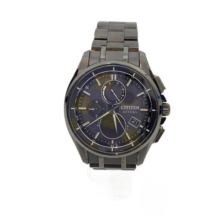 CITIZEN◇ソーラー腕時計/アナログ/チタン/BLK/BLK/H874-005HK02