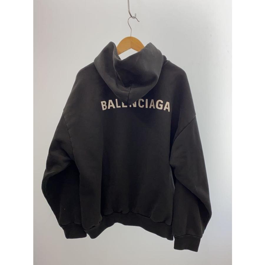 BALENCIAGA◆パーカー/L/コットン/BLK/767877 TRVJ3_1