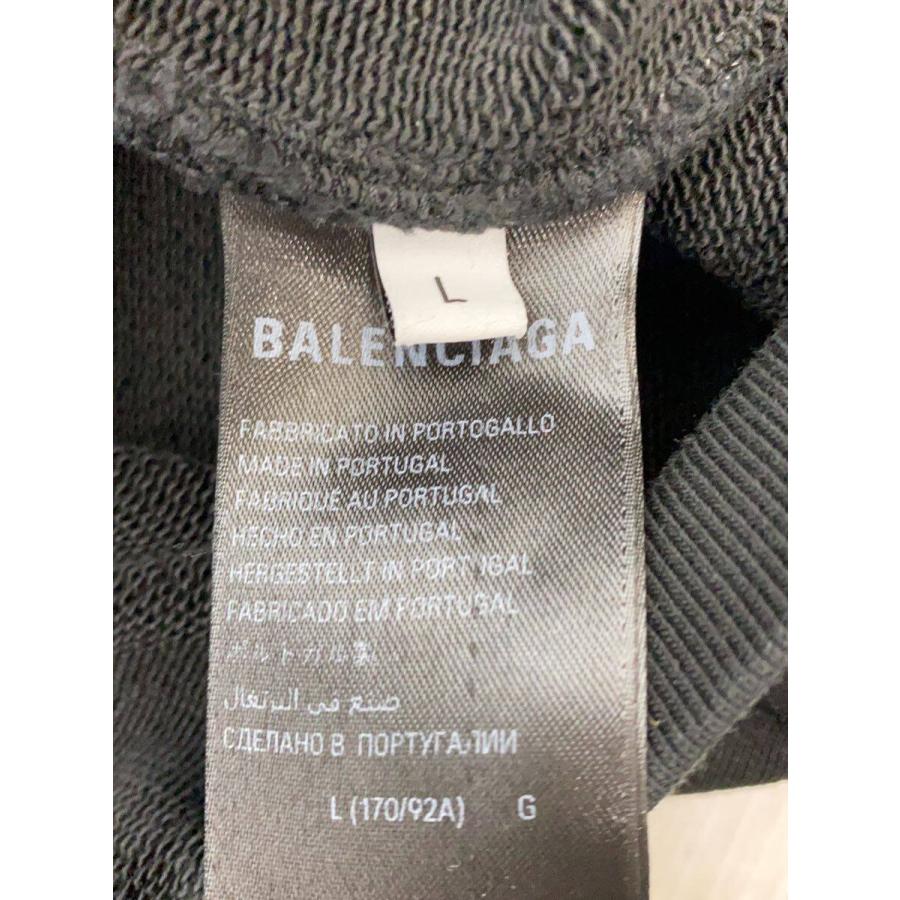 BALENCIAGA◆パーカー/L/コットン/BLK/767877 TRVJ3_3
