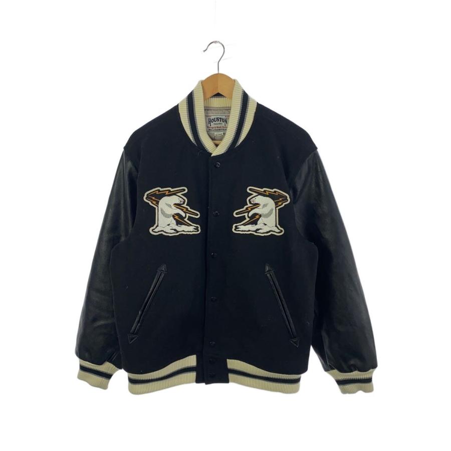 HOUSTON◇スタジャン/XL/ウール/BLK/51193 : セカンドストリートYahoo