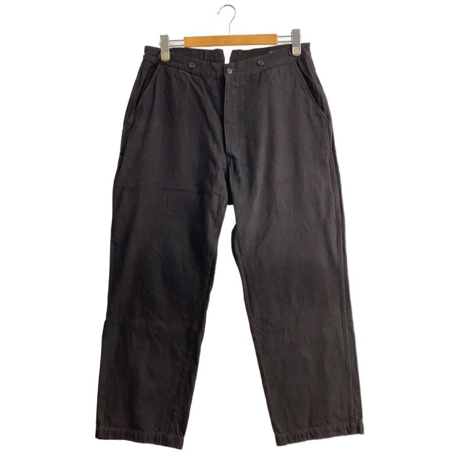 COMOLI◇ボトム/2/デニム/BLK/A03-0300224AW/デニムオーバーパンツ 