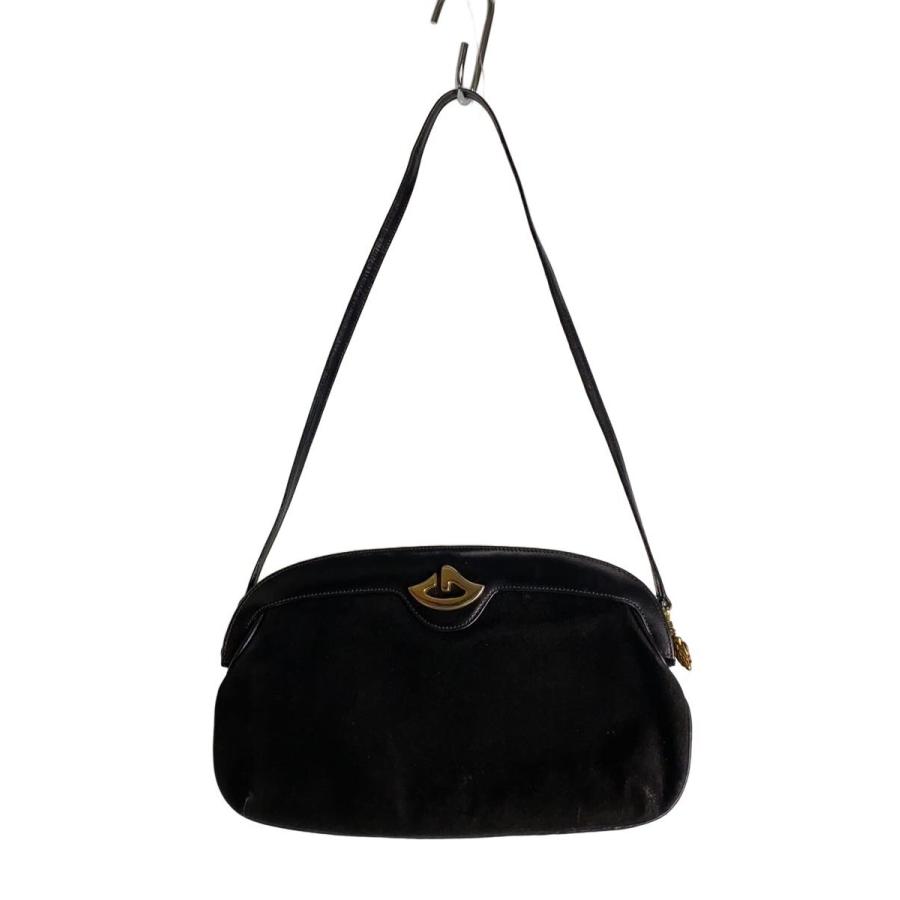 GUCCI◇ショルダーバッグ/スウェード/BLK/無地 : セカンドストリート
