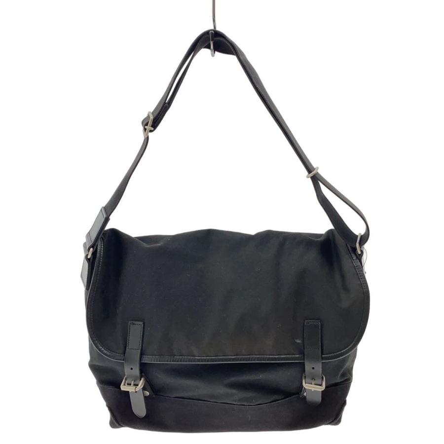 MARGARET HOWELL◇ショルダーバッグ/--/BLK/無地 : セカンドストリート