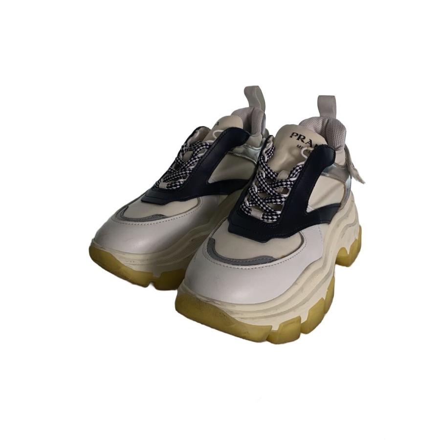 PRADA◇ペガサス/ローカットスニーカー/36/WHT/586