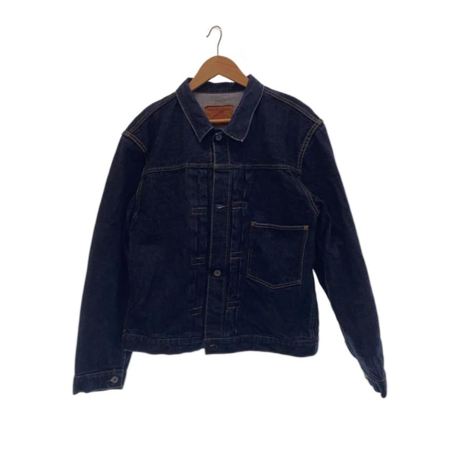 TCBjeans◇Gジャン/48/デニム/NVY/無地/40S/大戦モデル/月桂樹ボタン