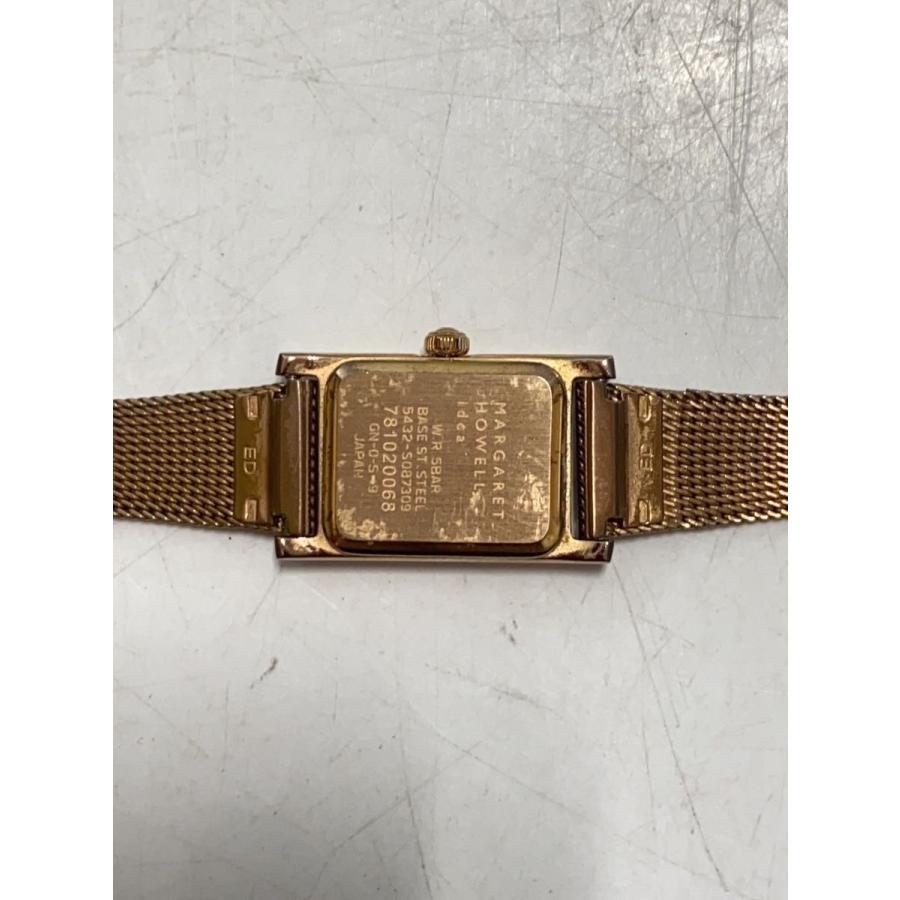 MARGARET HOWELL◇スクエア/クォーツ腕時計/アナログ/ステンレス