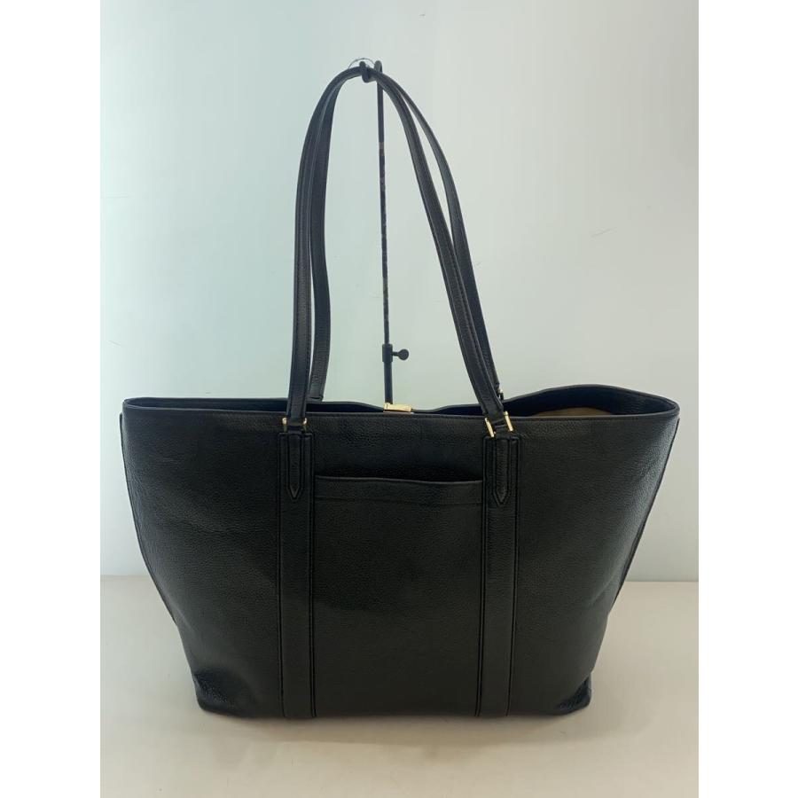 COLE HAAN◇エッセンシャルトート/トートバッグ/レザー/ブラック/無地