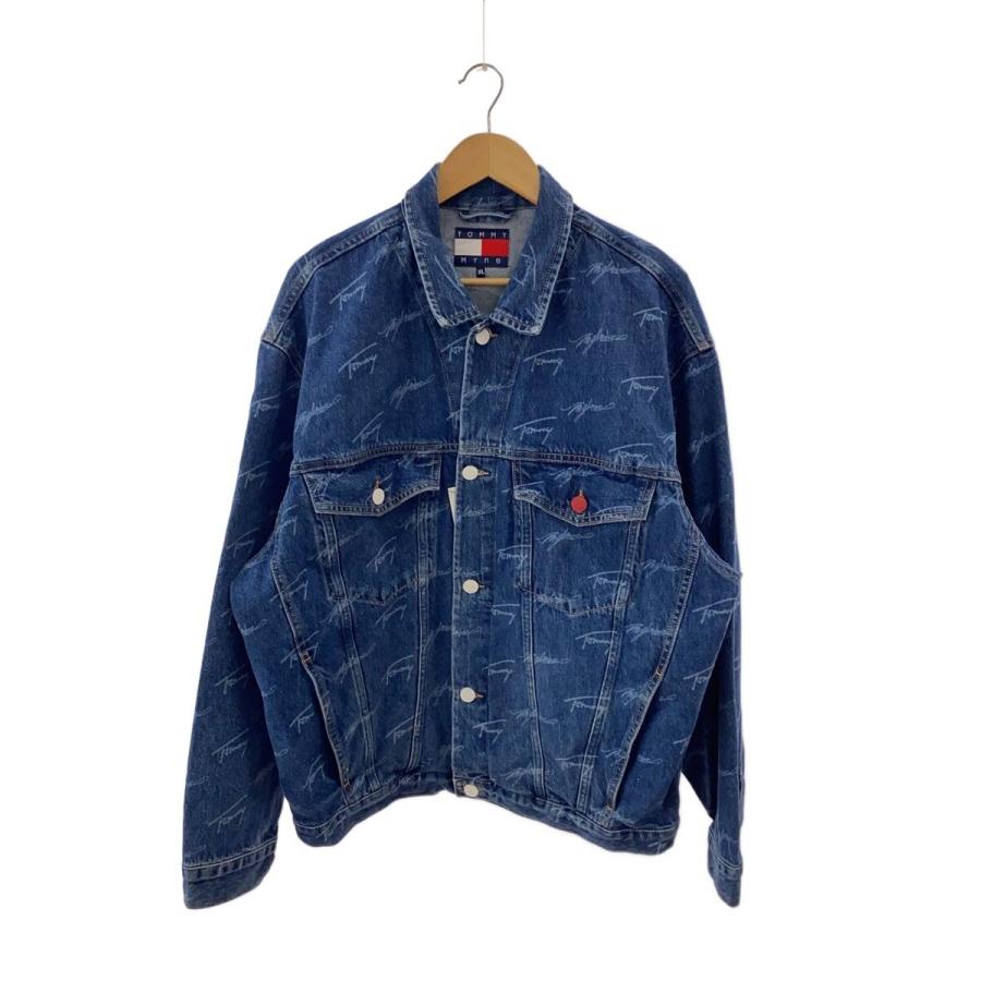 MYne ×  デニムジャケット TOMMY◇×MYne/デニムジャケット/Gジャン/XL/コットン/インディゴ/ロゴ