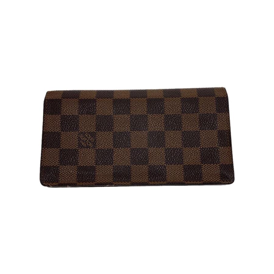 LOUIS VUITTON◇ポルト・ビエ・6カルト・クレディ_ダミエ・エベヌ_BRW