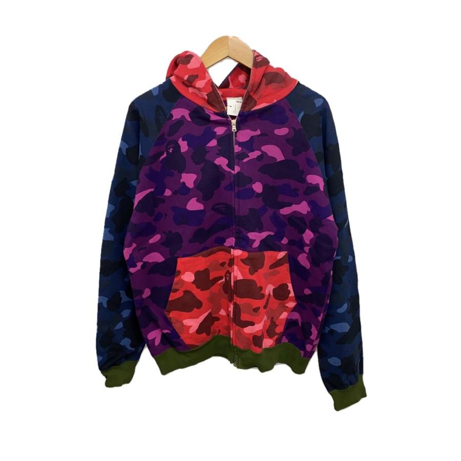 ジップパーカー/クレイジーカモ/CRAZY CAMO/コットン/マルチカラー a bathing ape クレイジーカモ フルジップパーカー