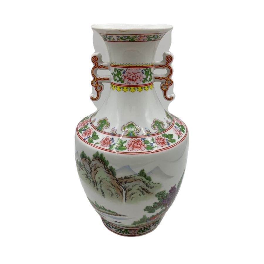 大清乾隆年製/風景図/双耳/壷・花瓶 : セカンドストリートYahoo!店