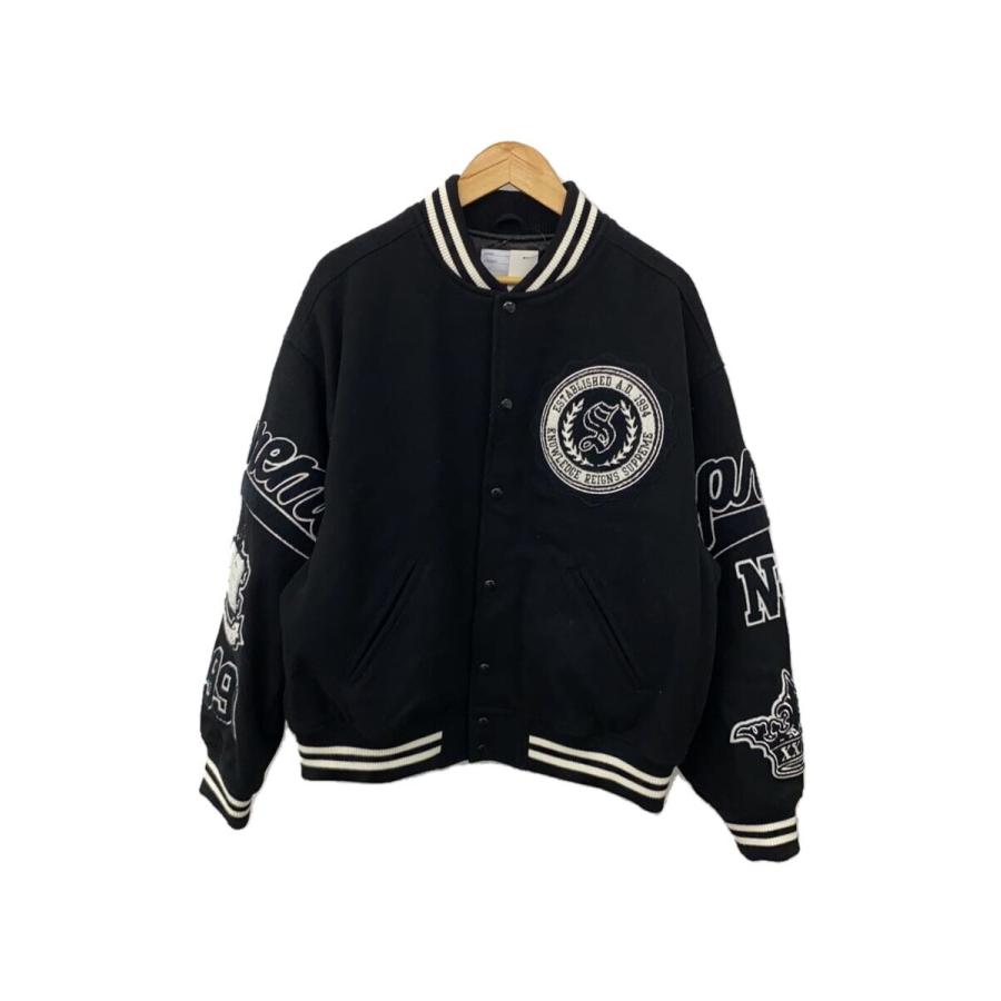 Supreme◇24AW/Veritas Varsity Jacket/スタジャン/L/ウール/ブラック