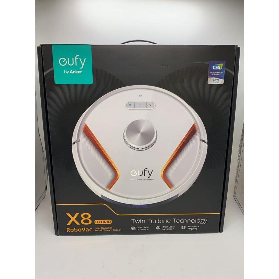 Eufy RoboVac X8 ハイブリッド ホワイト ロボット掃除機 ANKER◇掃除機 Eufy RoboVac X8 Hybrid T2261521 [ホワイト
