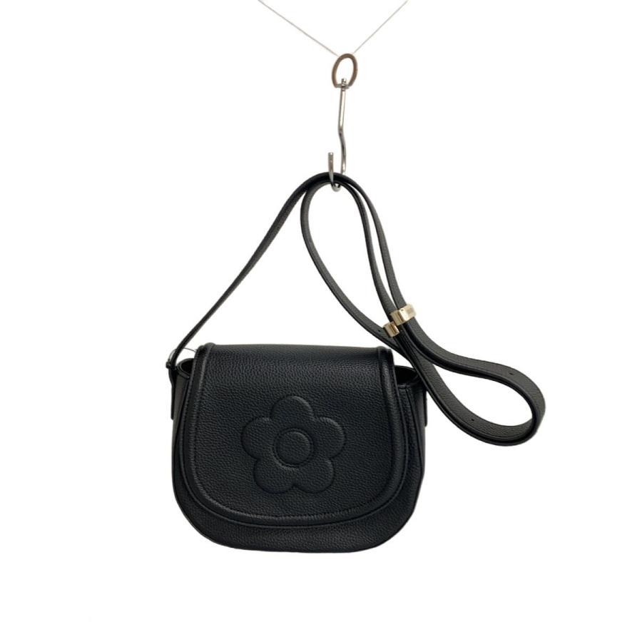 MARY QUANT◇ショルダーバッグ/レザー/BLK : セカンドストリートYahoo