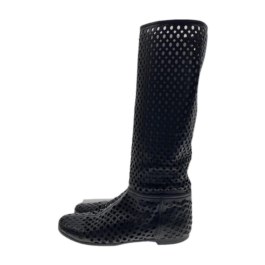 PRADA◇ロングブーツ/36.5/BLK/レザー/3w5369 : 2339482417630 