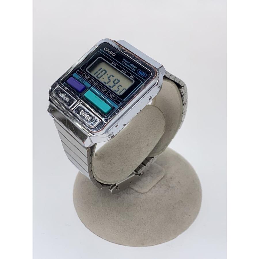 CASIO◇クォーツ腕時計/デジタル/ステンレス/SLV/A120WE : セカンド 