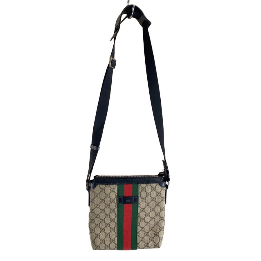 GUCCI◇ショルダーバッグ_GGスプリーム/PVC/BEG/総柄 : セカンド
