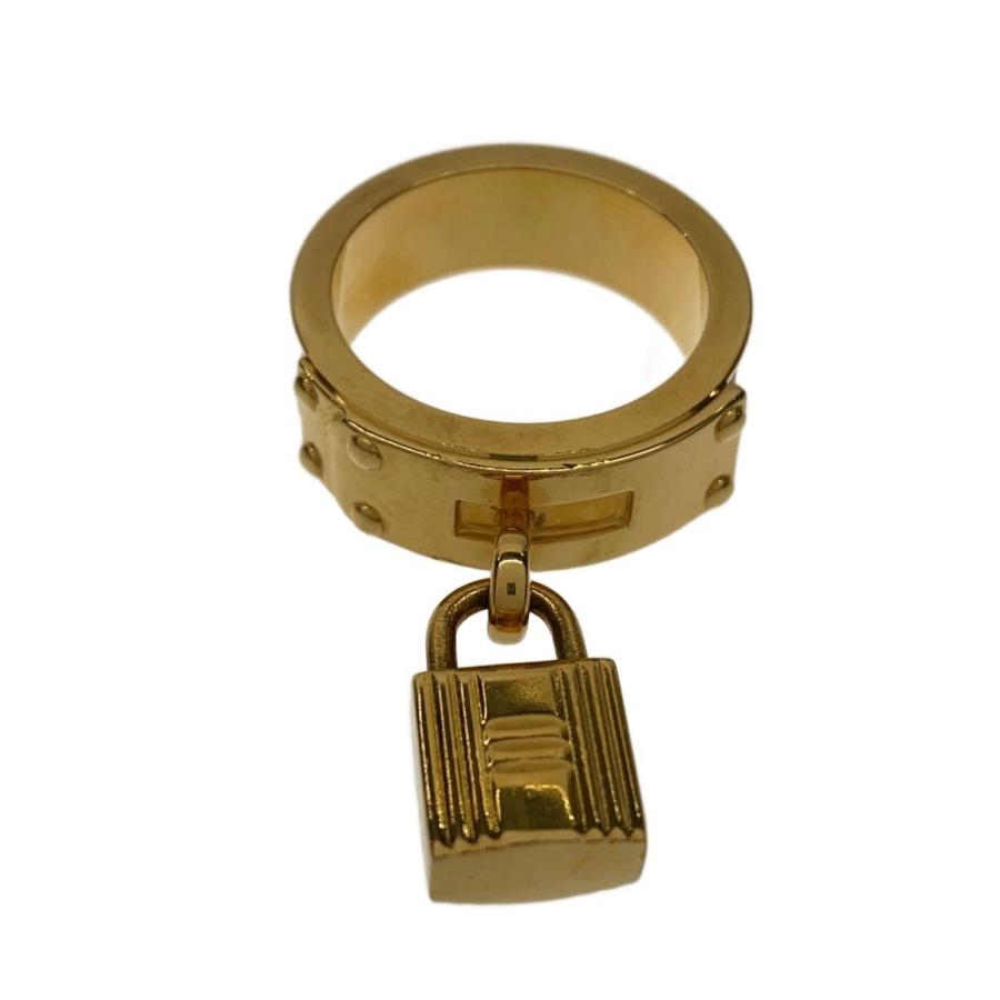 HERMES◇スカーフリング/カデナ型/ケリー/アクセサリー/--/GLD