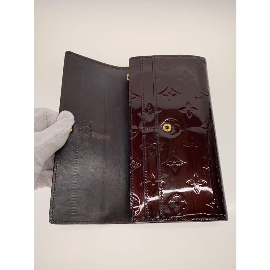 LOUIS VUITTON◇ポルトフォイユサラモノグラムヴェルニ/内側キズ有/長