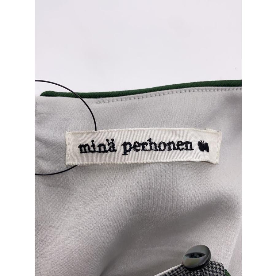 mina perhonen◆papurikko/半袖ワンピース/36/コットン/GRY/無地/ABS3170S_2