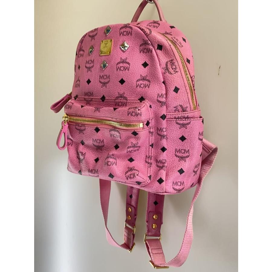 【最終値下げ】MCM ピンク レザー リュック MCM◇リュック/レザー/PNK/総柄/A8474 【公式通販】