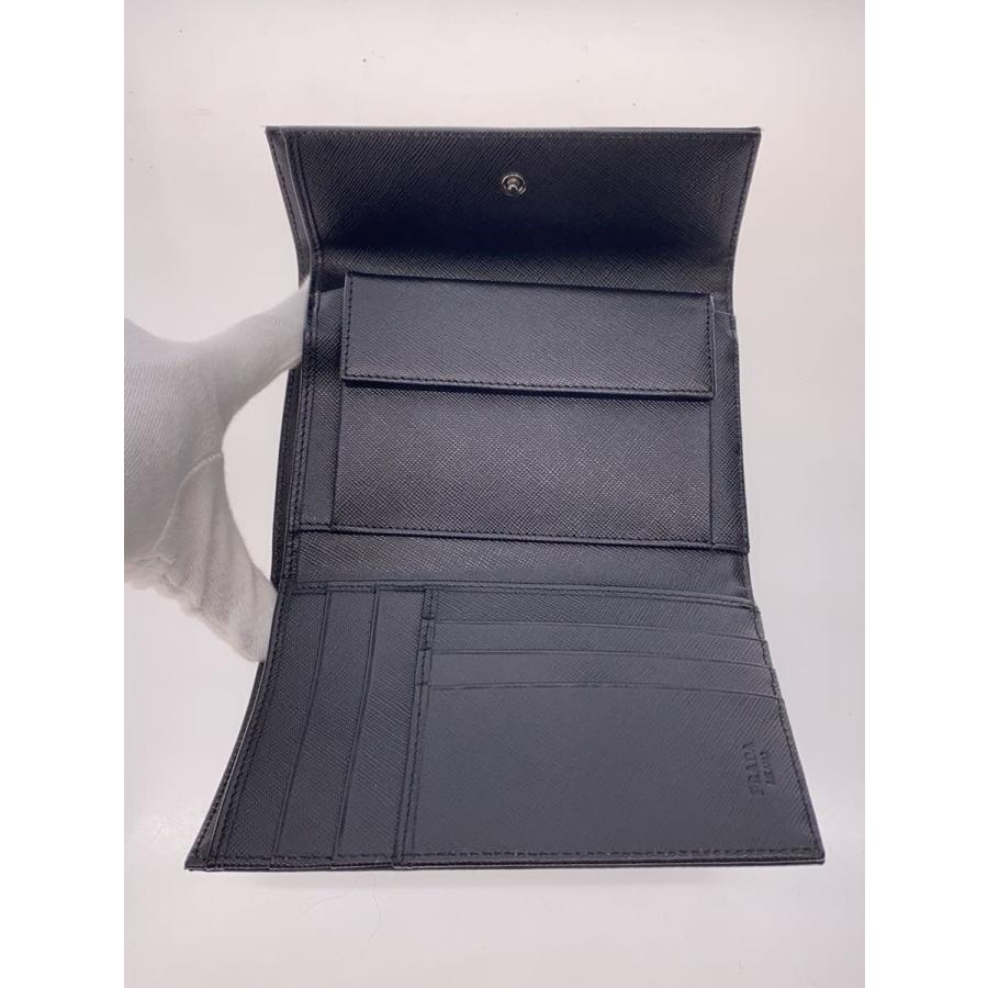PRADA◇2つ折り財布/--/BLK/レディース/M510// : セカンドストリート