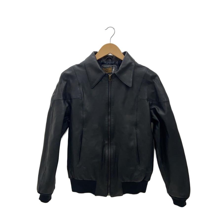HYSTERIC GLAMOUR◇レザージャケット/S/山羊革/BLK/02203LB04