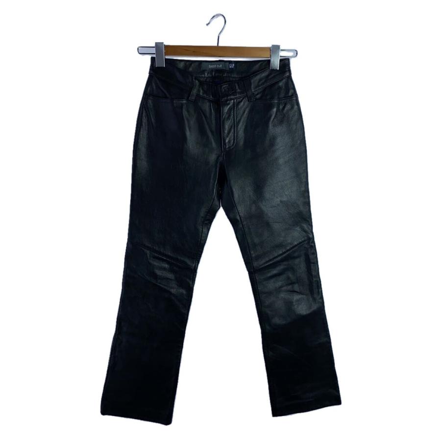 GAP◇ストレートパンツ/O/レザー/BLK/無地 : セカンドストリートYahoo