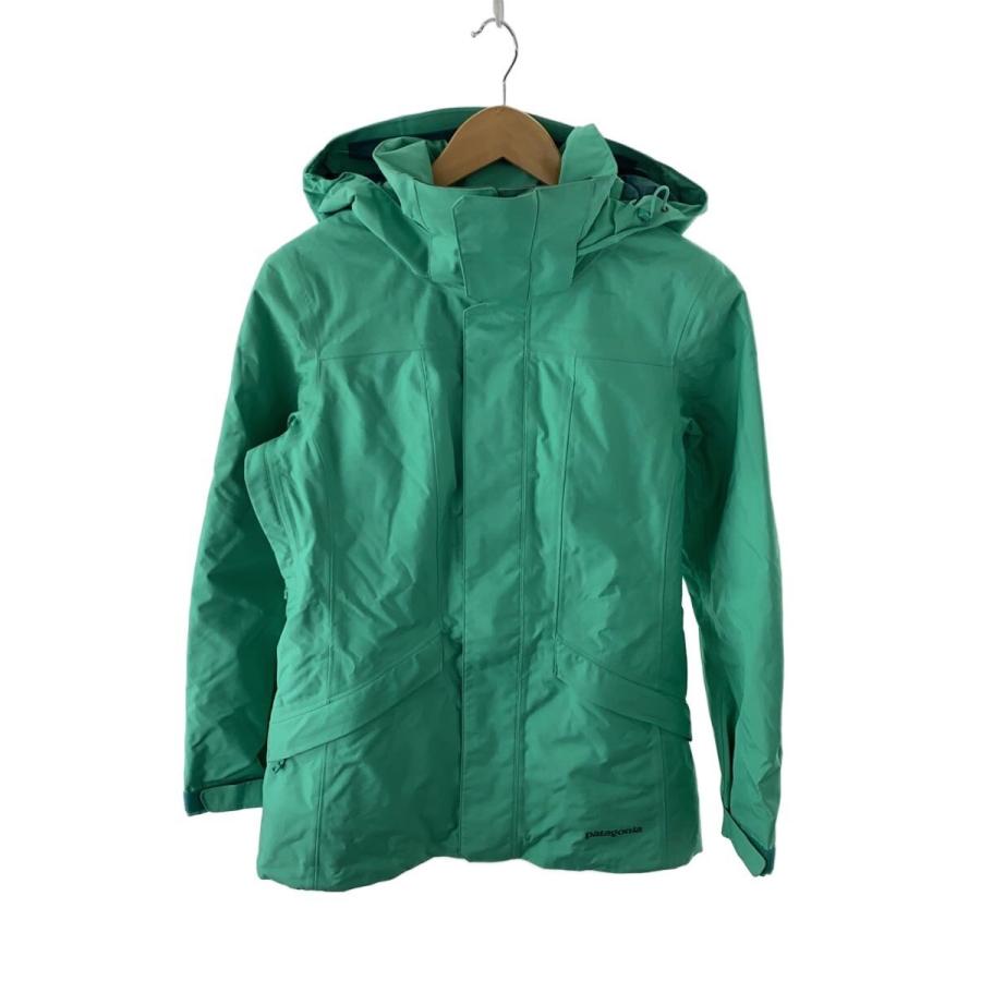 Patagonia フード付きマウンテンパーカー XS patagonia◇マウンテンパーカー/XS/ポリエステル/GRN/31108 : セカンド